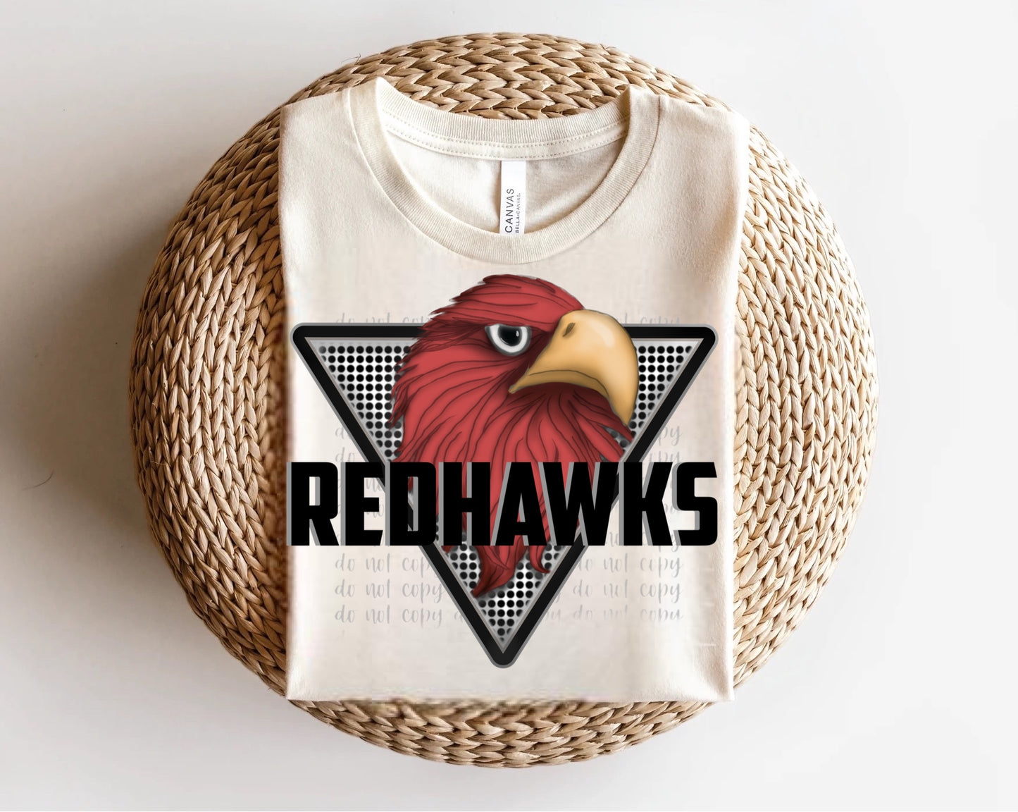 RedHawks Triangle Mascots Direct to Film Transfer