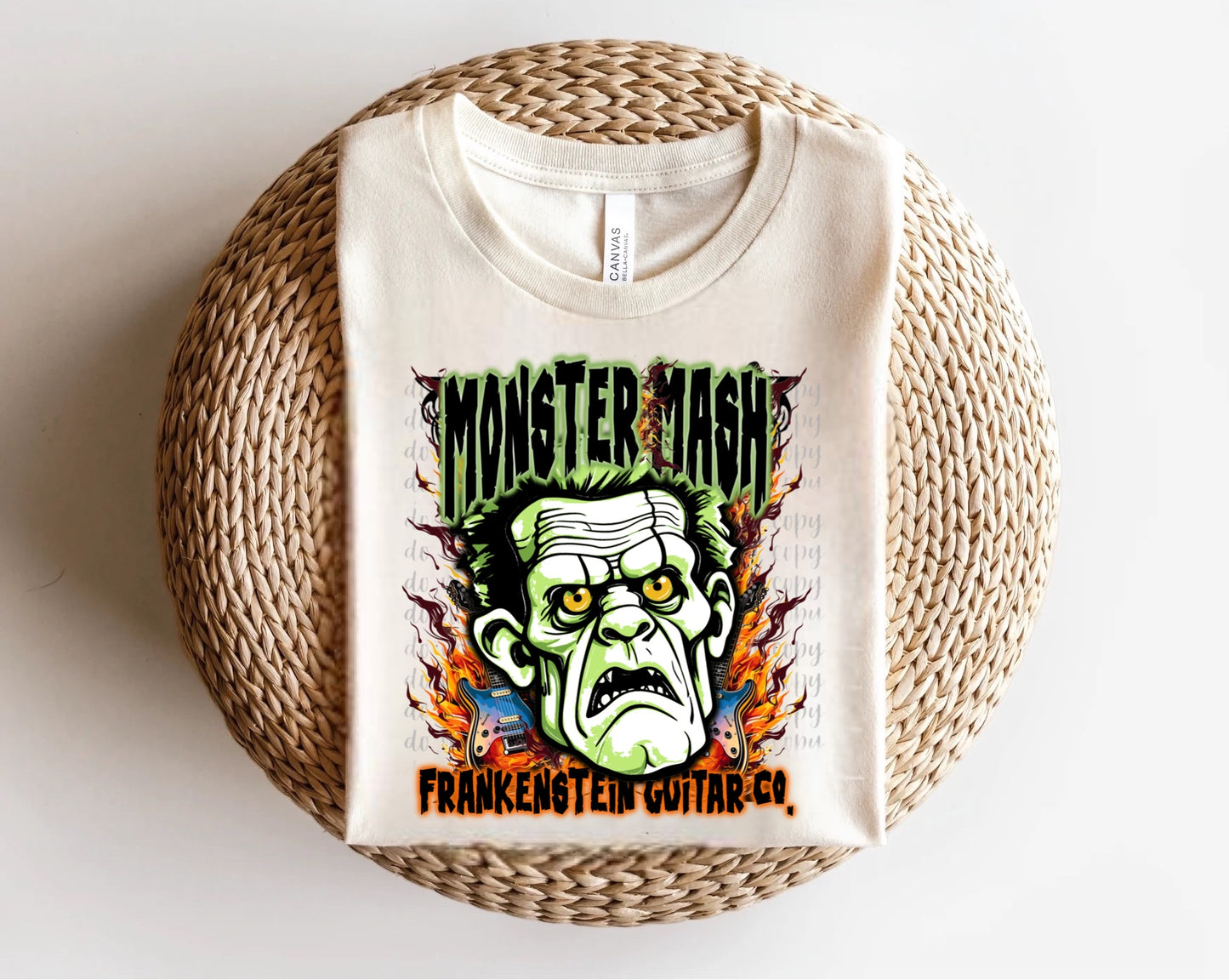 Monster Mash Frankenstein Guitar Co Direct to Film Transfer