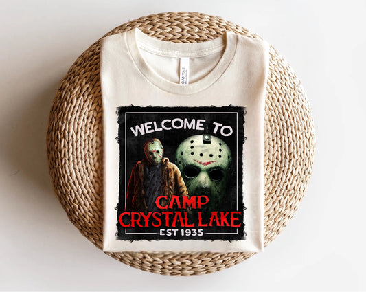 Welcome to Camp Crystal Lake Red Direct to Film Transfer