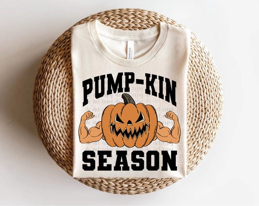 PUMPkin Season Muscle Pumkin Direct to Film Transfer