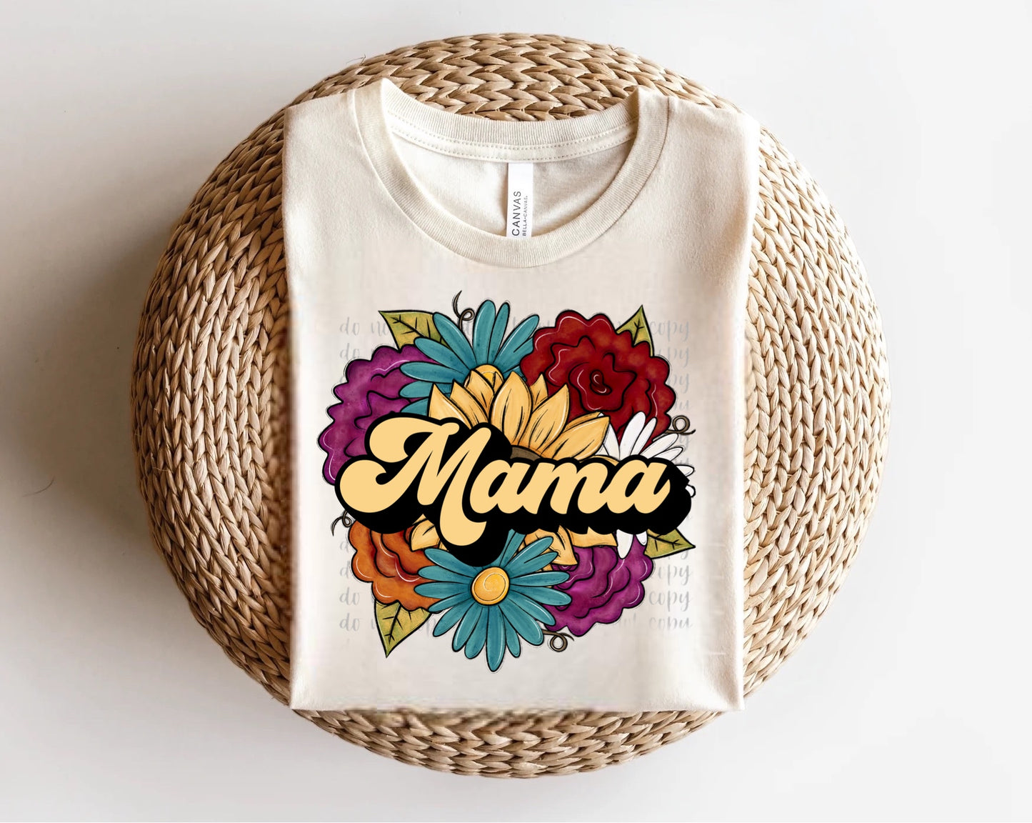 Mama Fall Floral Direct to Film Transfer
