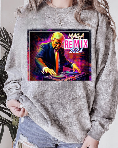 Trump Maga Remix 2024 Direct to Film Transfer