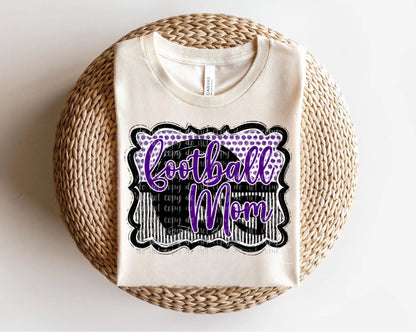 Football Mom Helmet in Frame Direct to Film Transfer