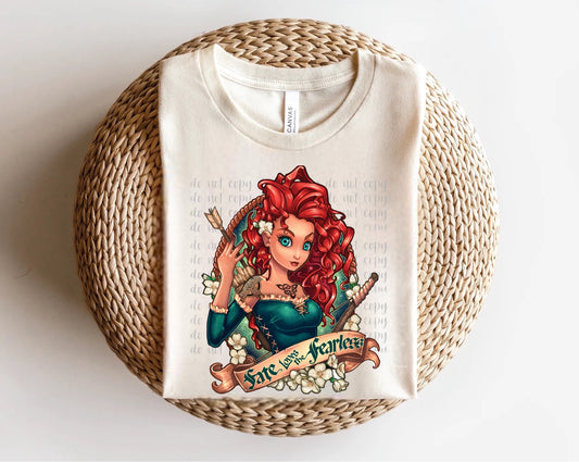 Merida Fate Loves the Fearless Edgy Princess Direct to Film Transfer