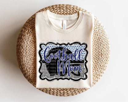 Football Mom Helmet in Frame Direct to Film Transfer