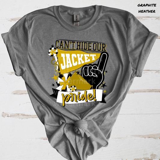 Can't Hide Our Jacket Pride Black & Gold Direct To Film Transfer