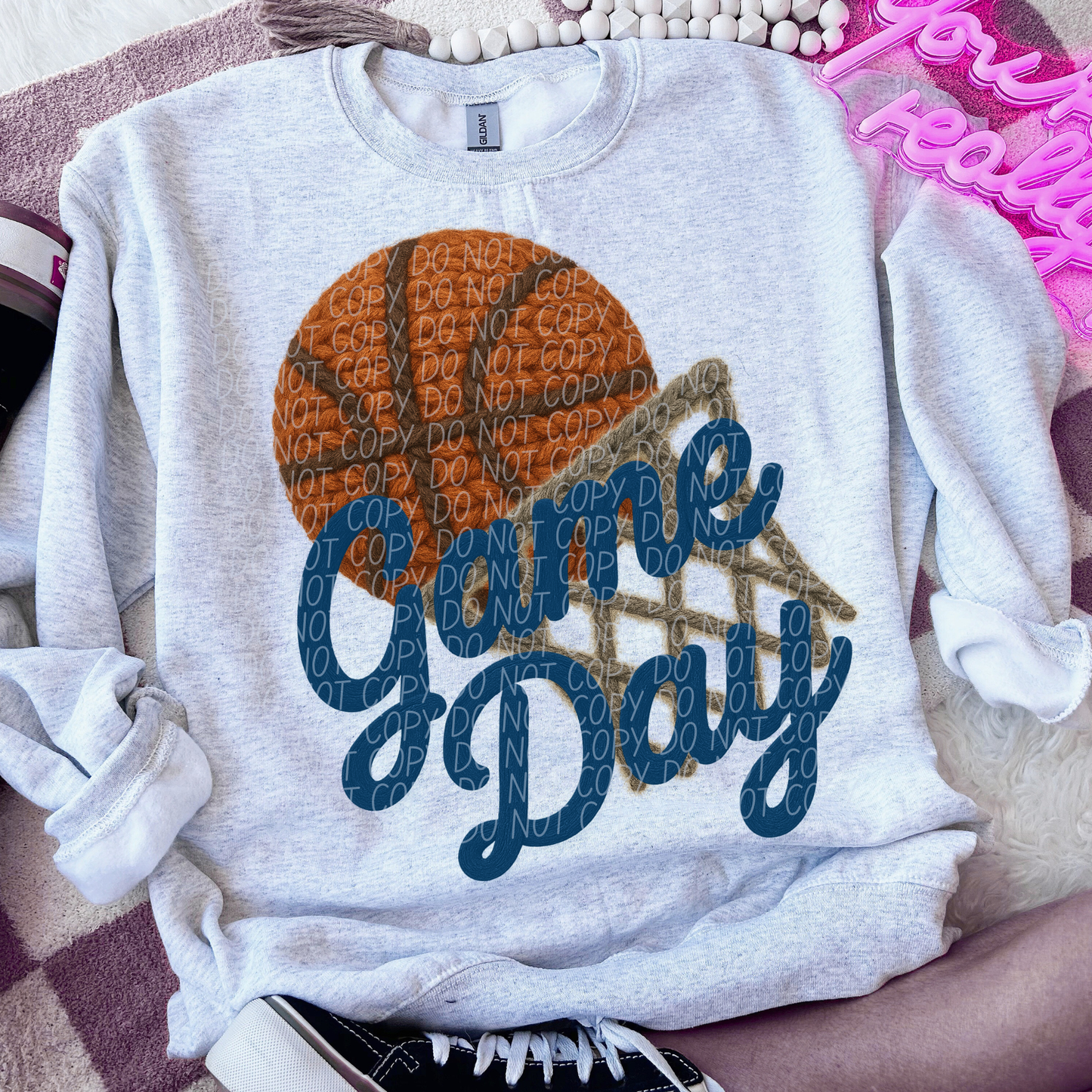 Game Day Basketball Faux Yarn - 9 colors Direct to Film Transfers