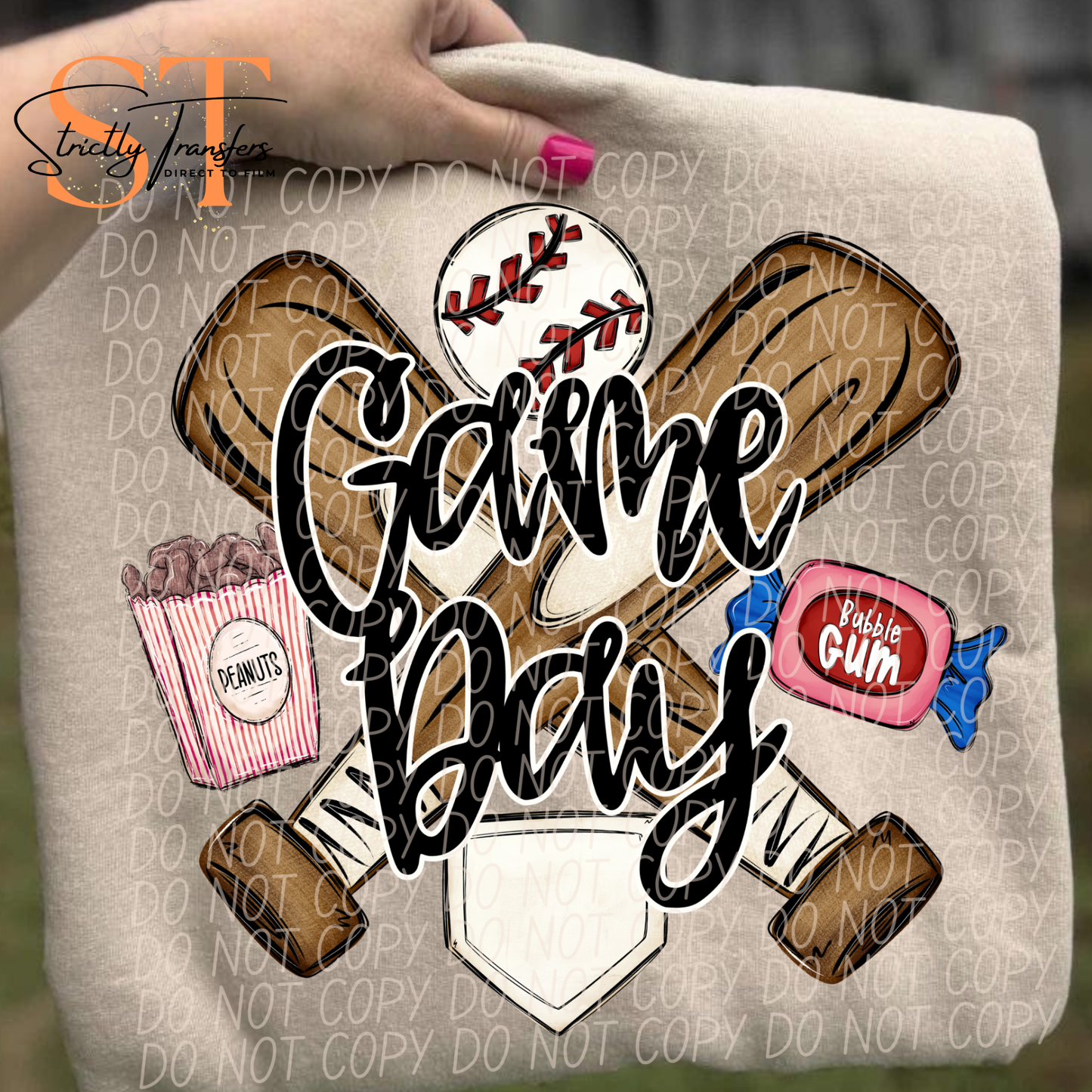 Game Day Baseball- 2 options Direct to Film Transfers