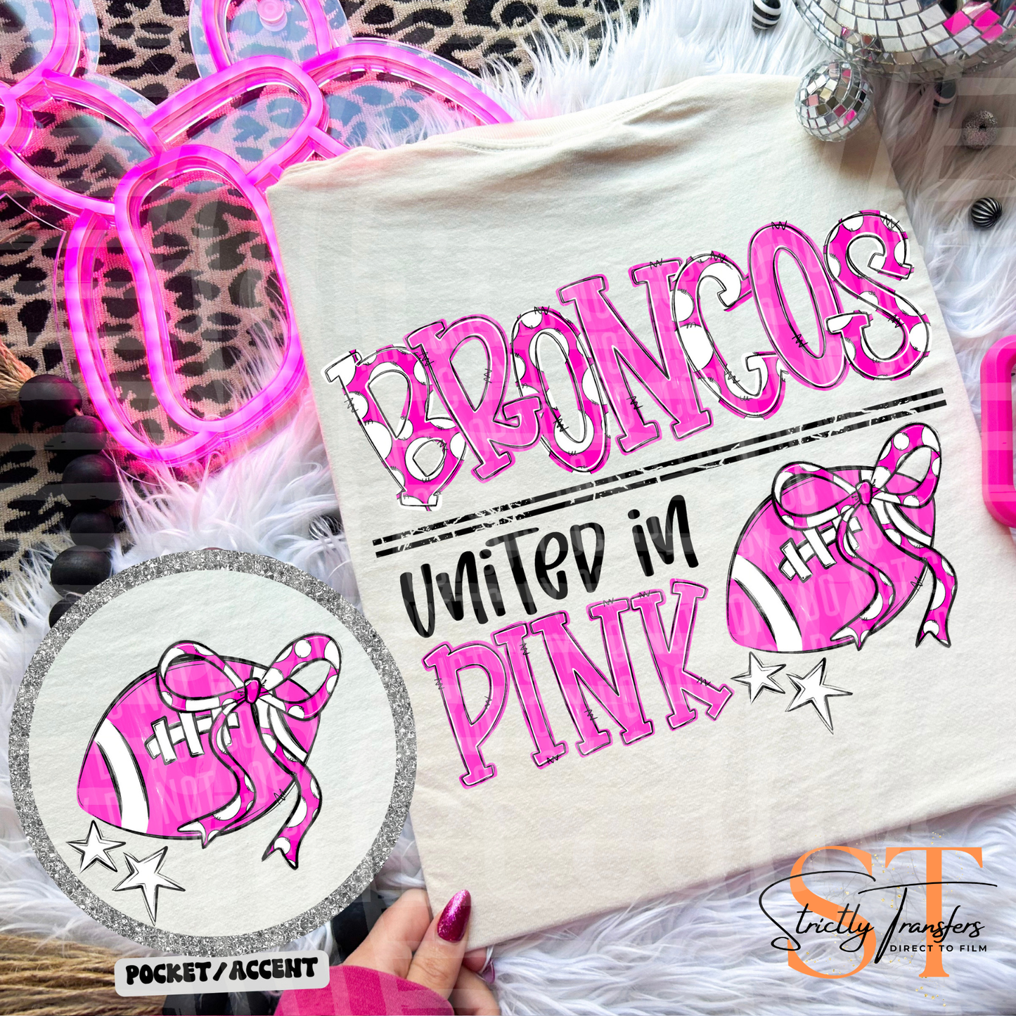 United in Pink Mascots Direct to Film Transfers