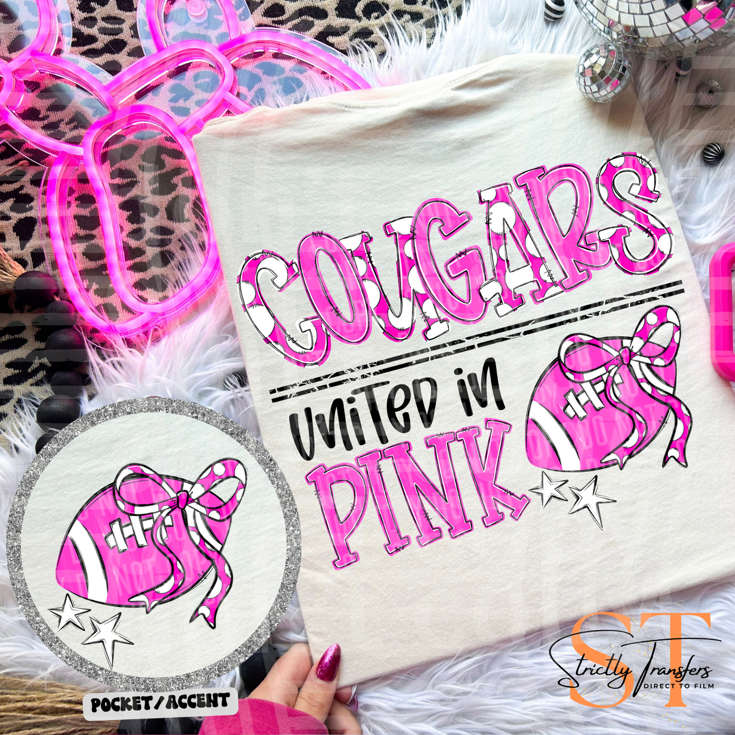 United in Pink Mascots Direct to Film Transfers
