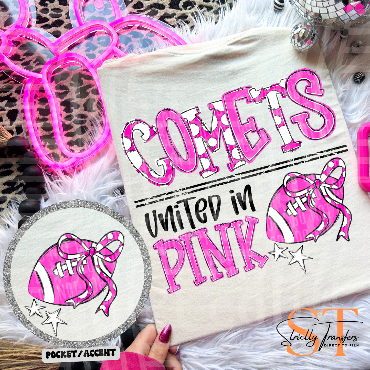 United in Pink Mascots Direct to Film Transfers