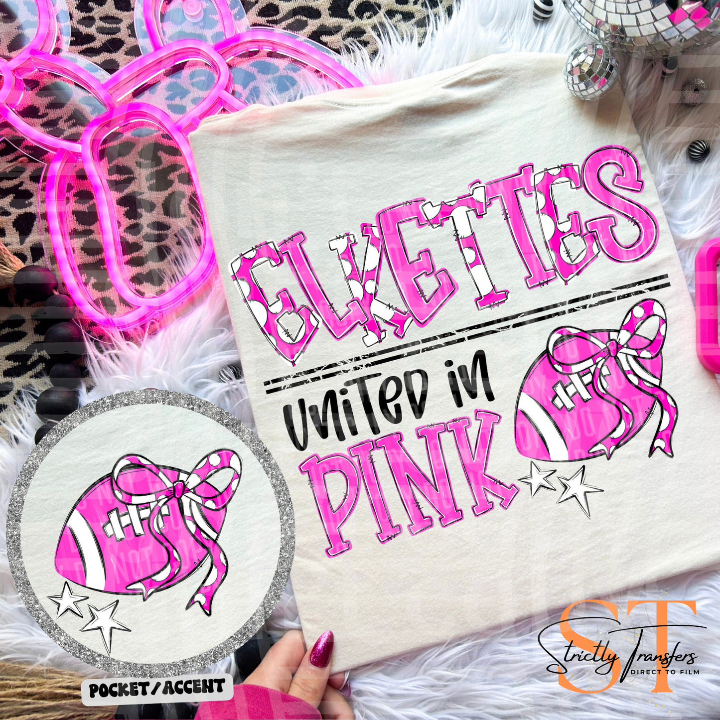 United in Pink Mascots Direct to Film Transfers