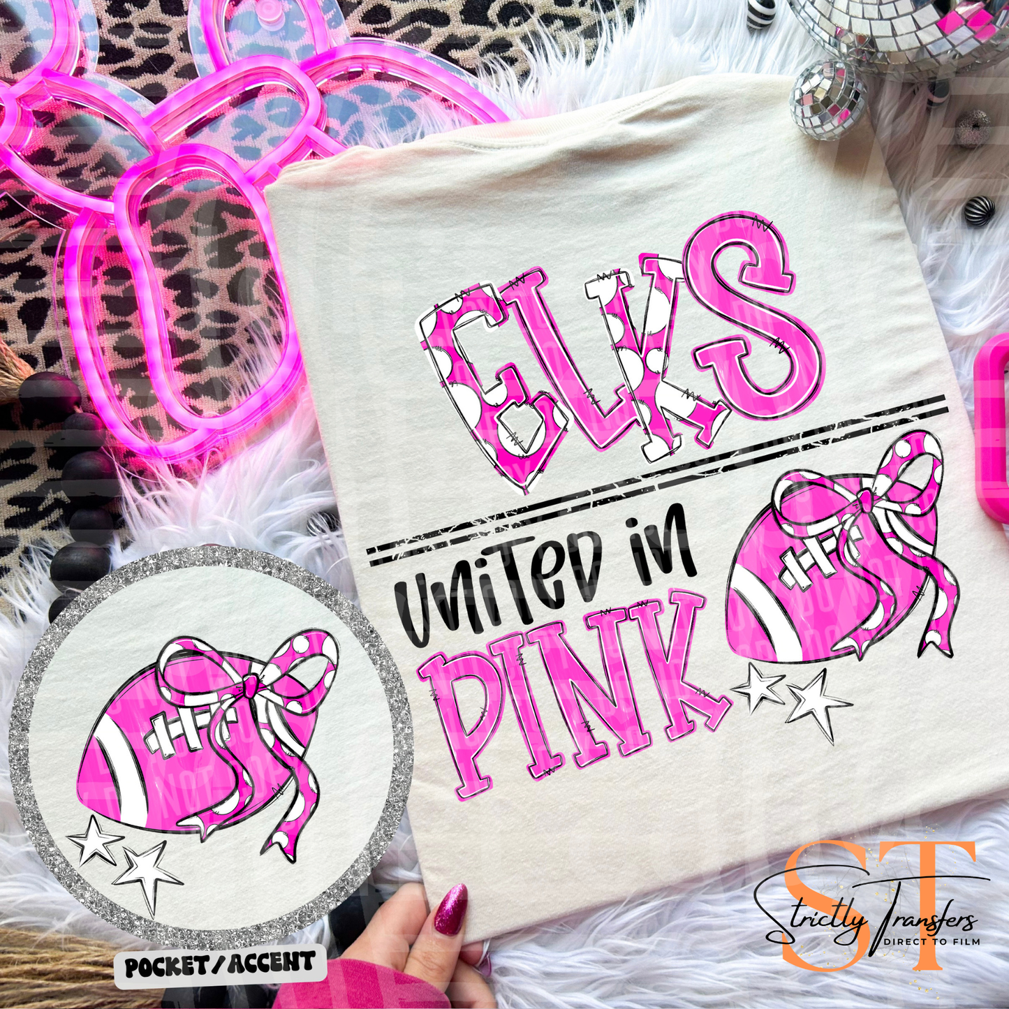 United in Pink Mascots Direct to Film Transfers