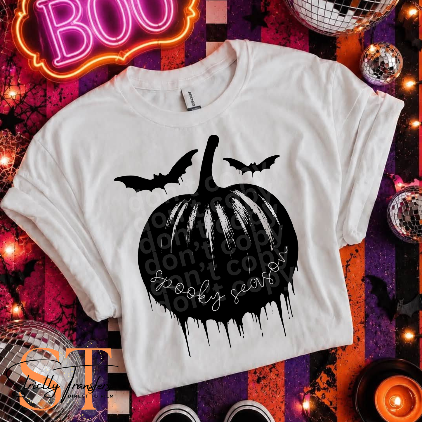 Spooky Season Pumpkin Direct to Film Transfers