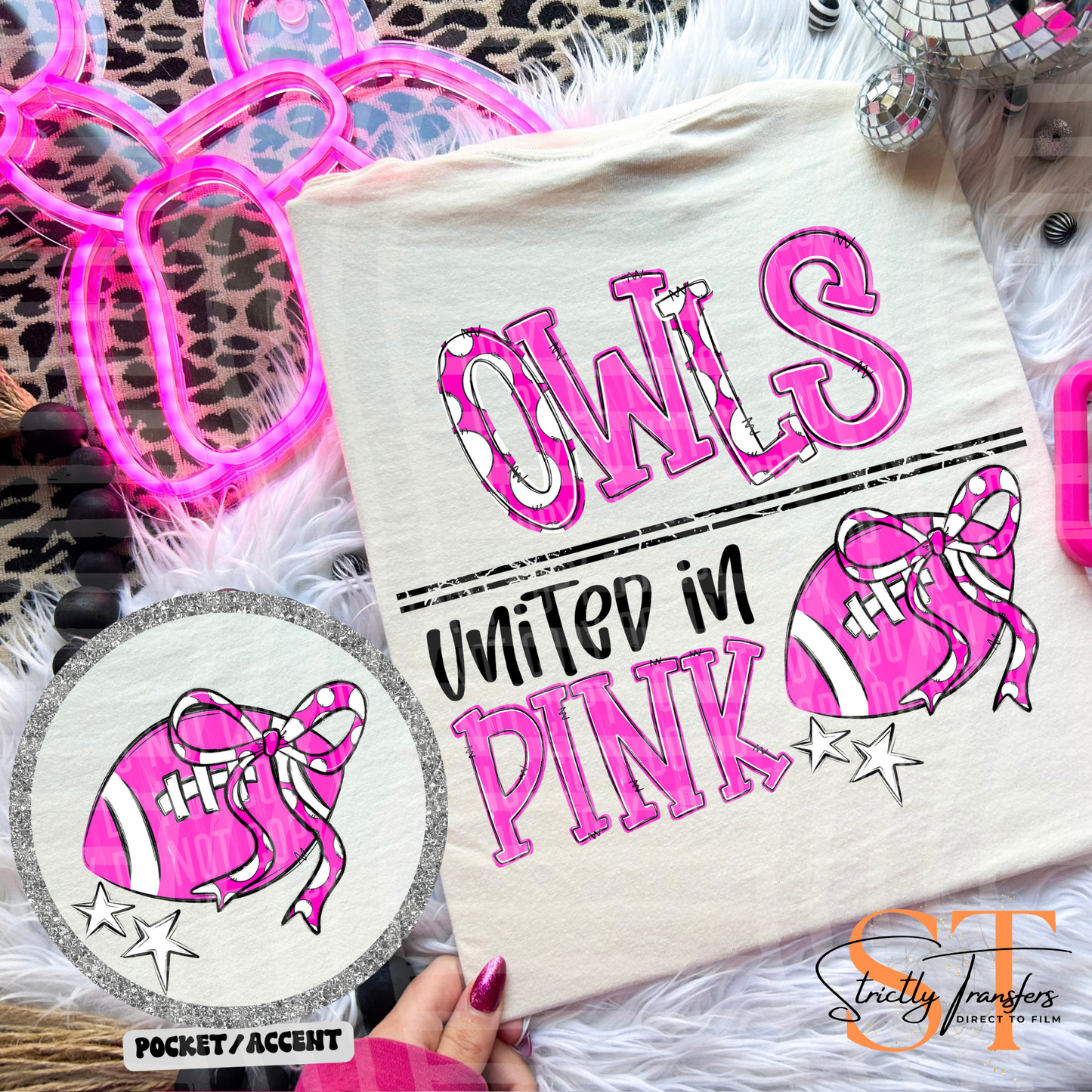 United in Pink Mascots Direct to Film Transfers