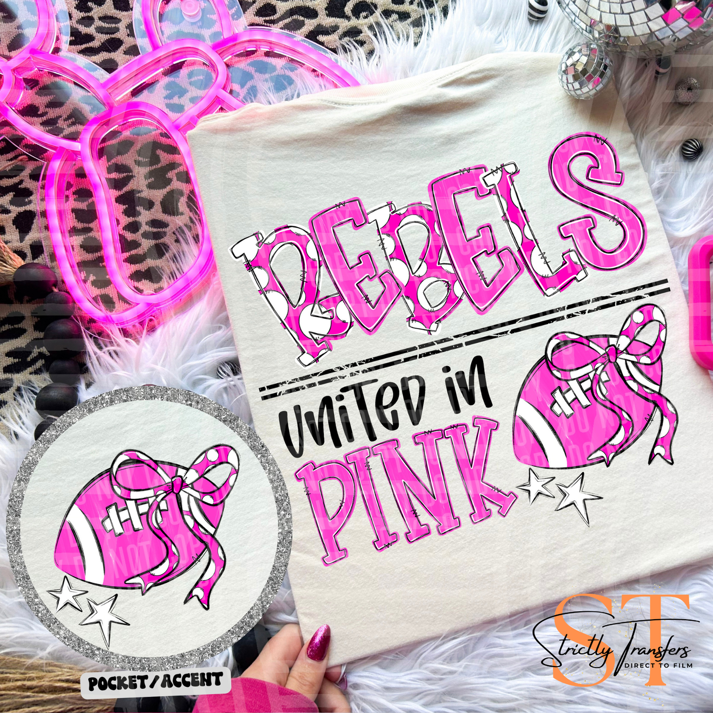 United in Pink Mascots Direct to Film Transfers