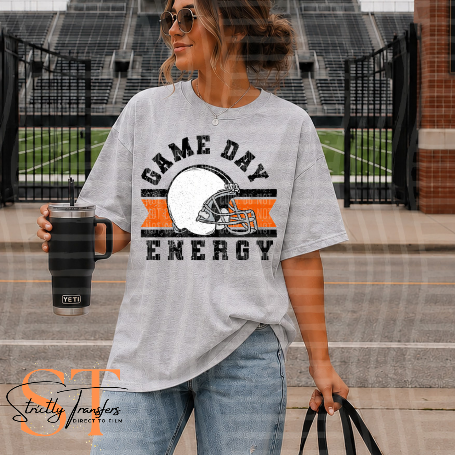 Game Day Energy Football - 10 colors Direct to Film Transfers