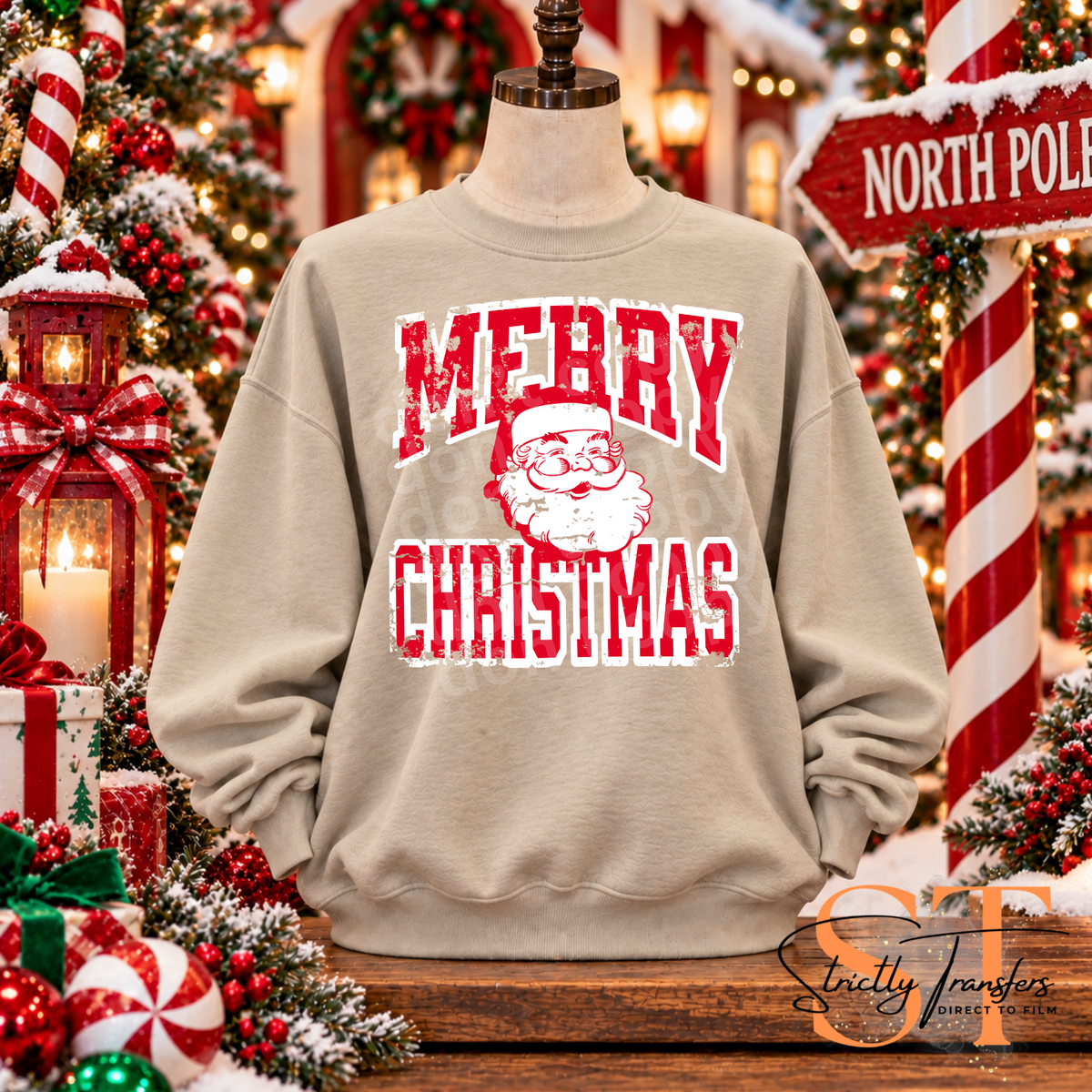 Merry Christmas - 3 Options Direct to Film Transfers
