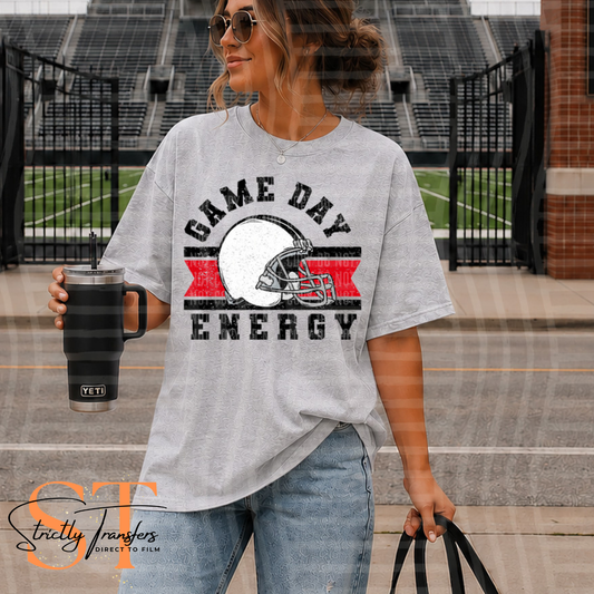 Game Day Energy Football - 10 colors Direct to Film Transfers