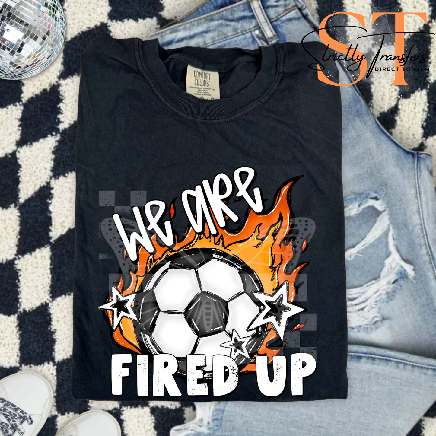 We are Fired Up Sports Direct to Film Transfers