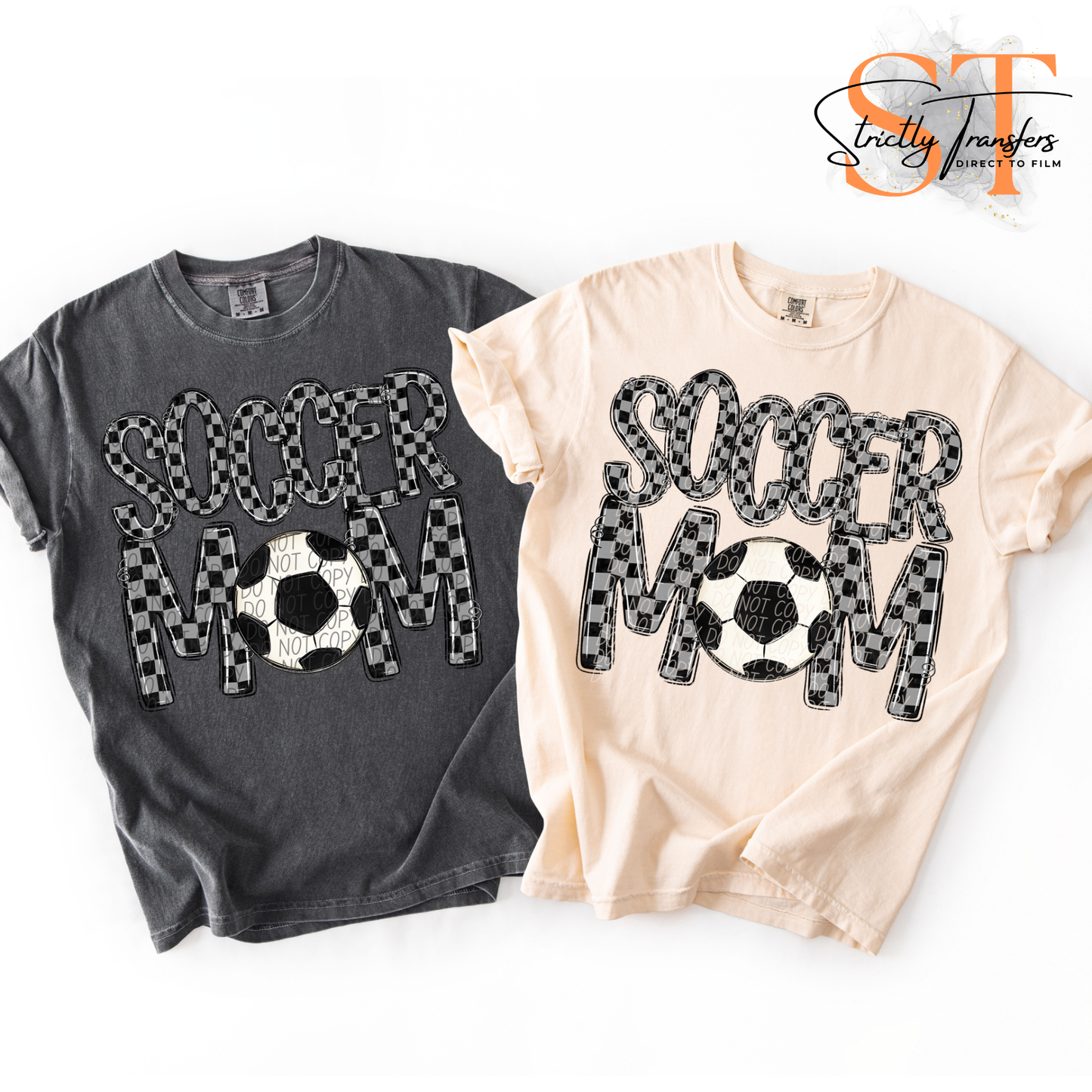 Soccer Mom - 2 colors Direct to Film Transfers