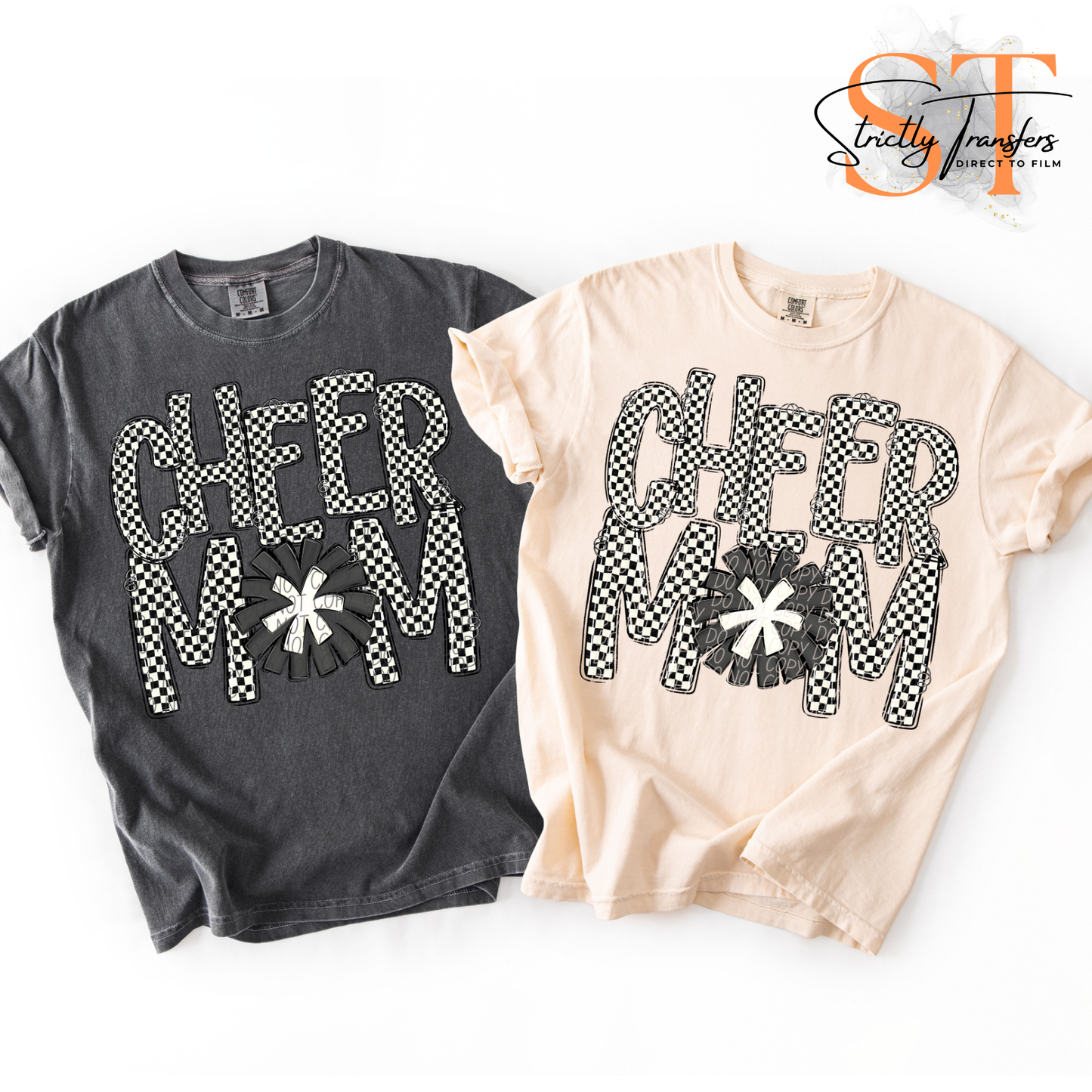 Cheer Mom - 2 colors Direct to Film Transfers