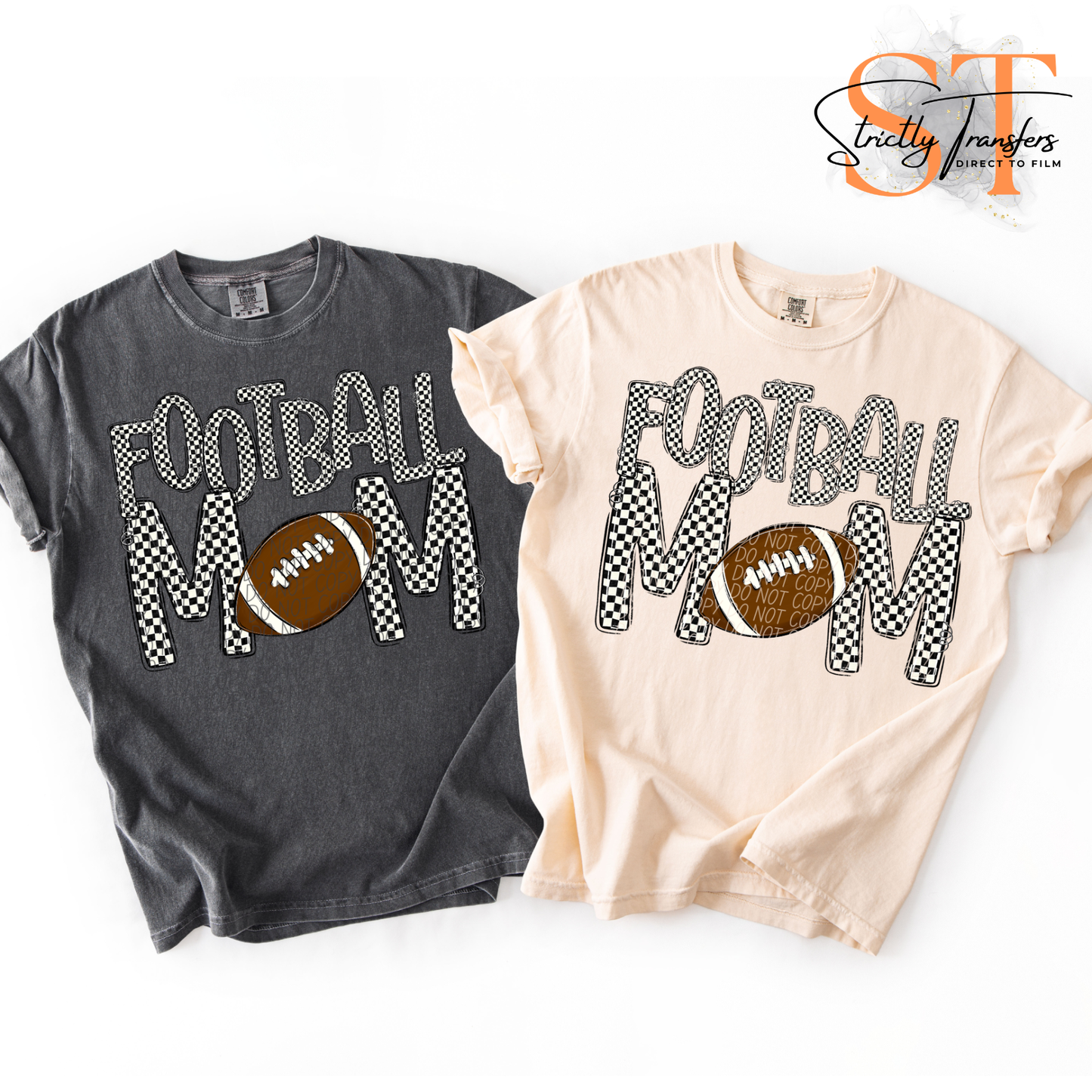 Football Mom - 2 colors Direct to Film Transfers