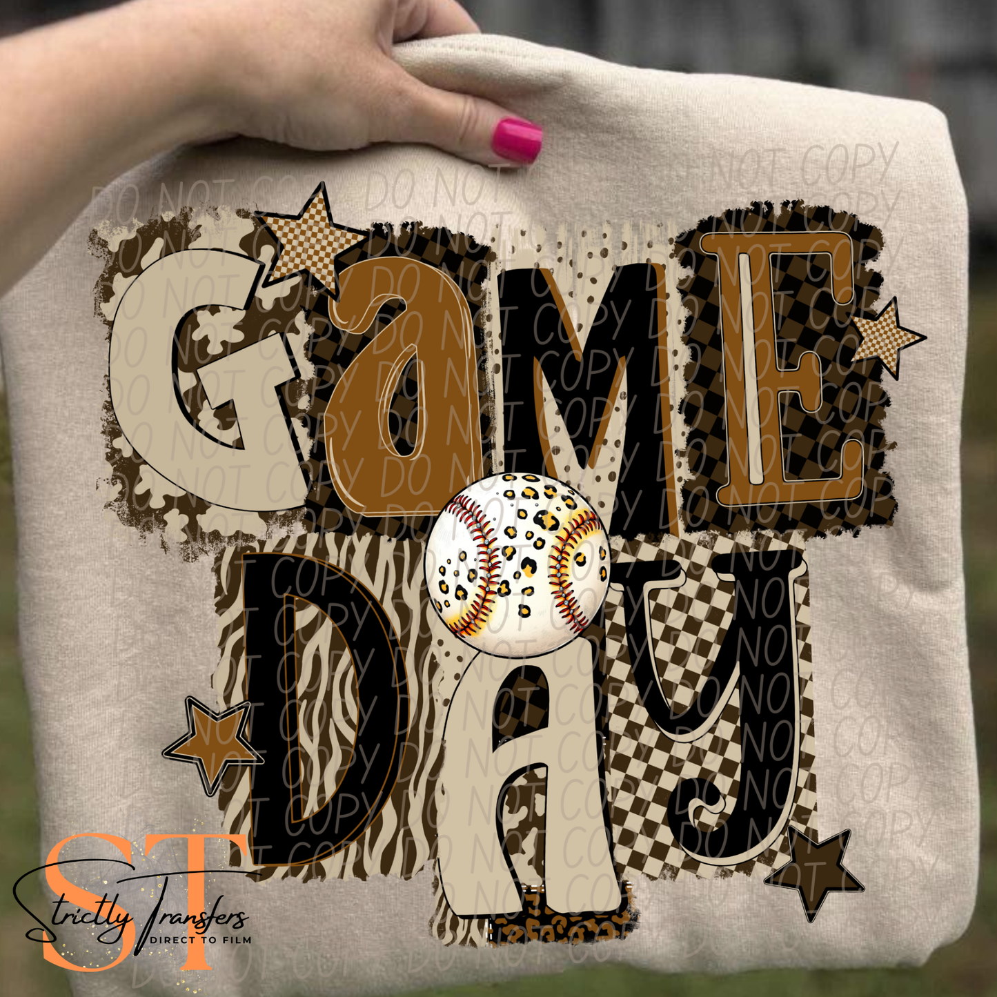 Brown Game Day - Multiple Options Direct to Film Transfers