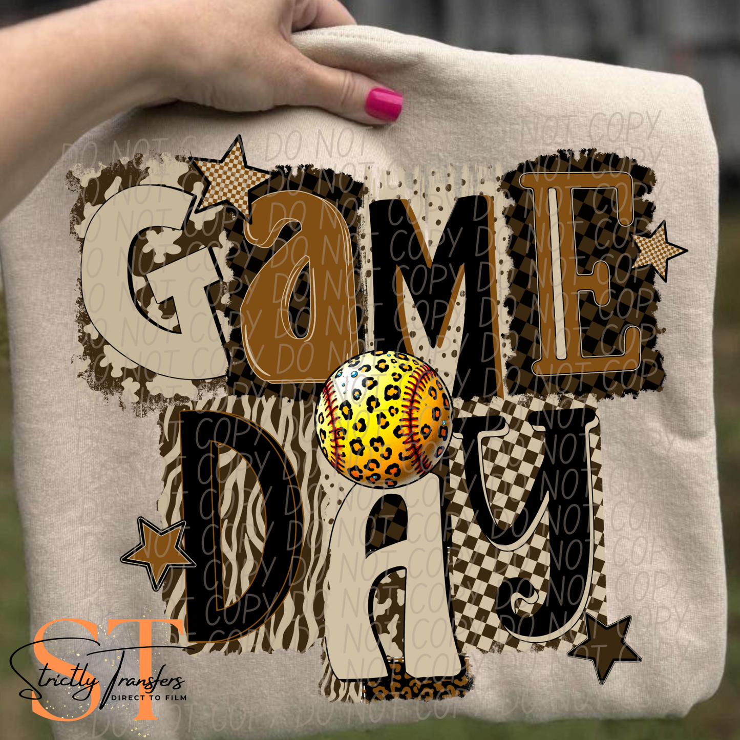 Brown Game Day - Multiple Options Direct to Film Transfers