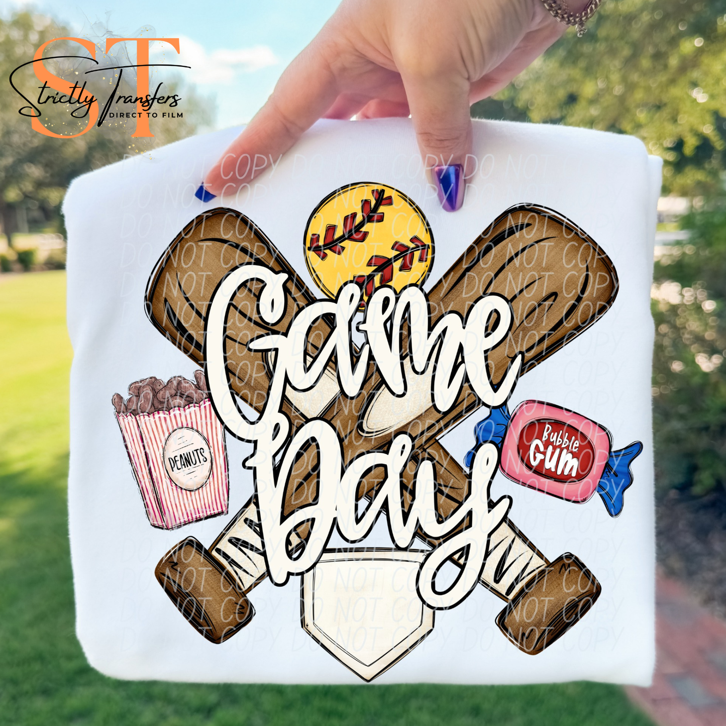 Game Day Softball - 2 options Direct to Film Transfers