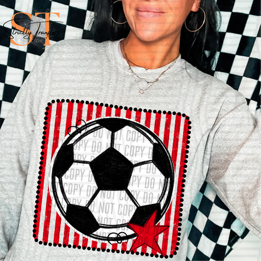 Distressed Soccer Squares- Multiple Colors Direct to Film Transfers