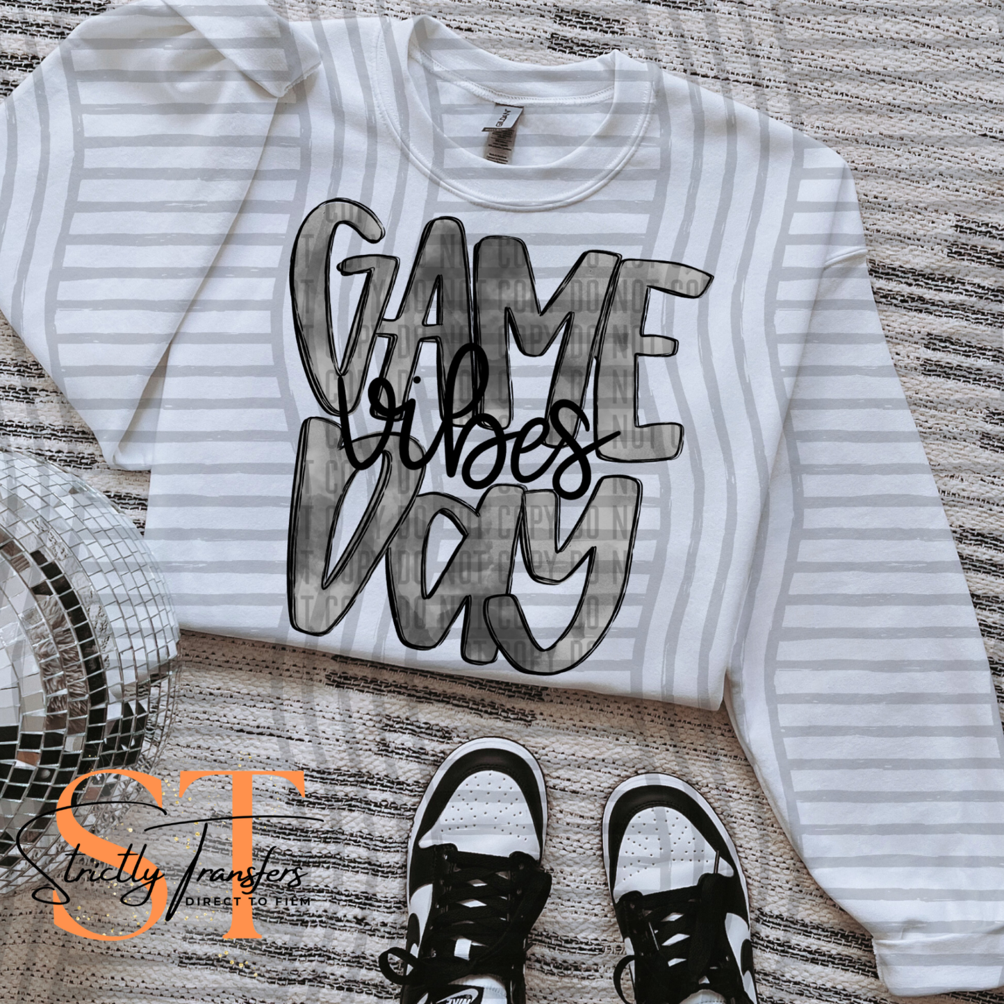 Game Day -  10 colors Direct to Film Transfers