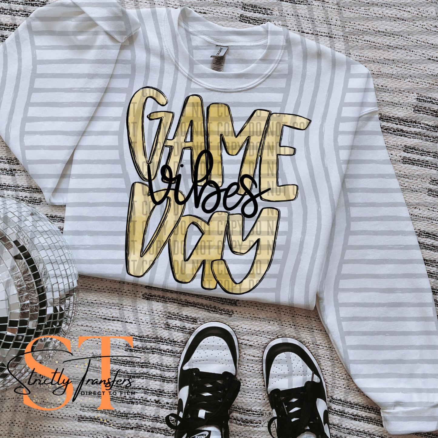 Game Day -  10 colors Direct to Film Transfers