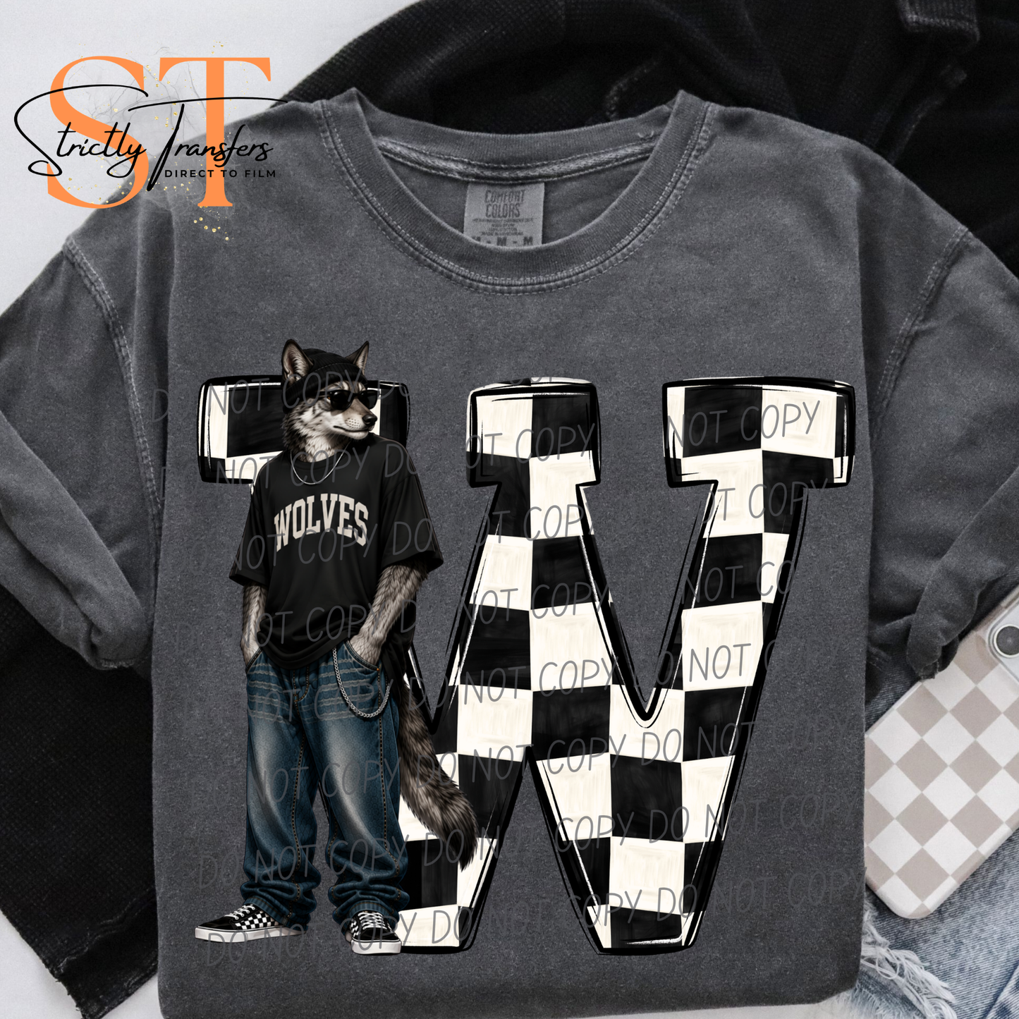 Sideline Streetwear Mascots Direct to Film Transfers