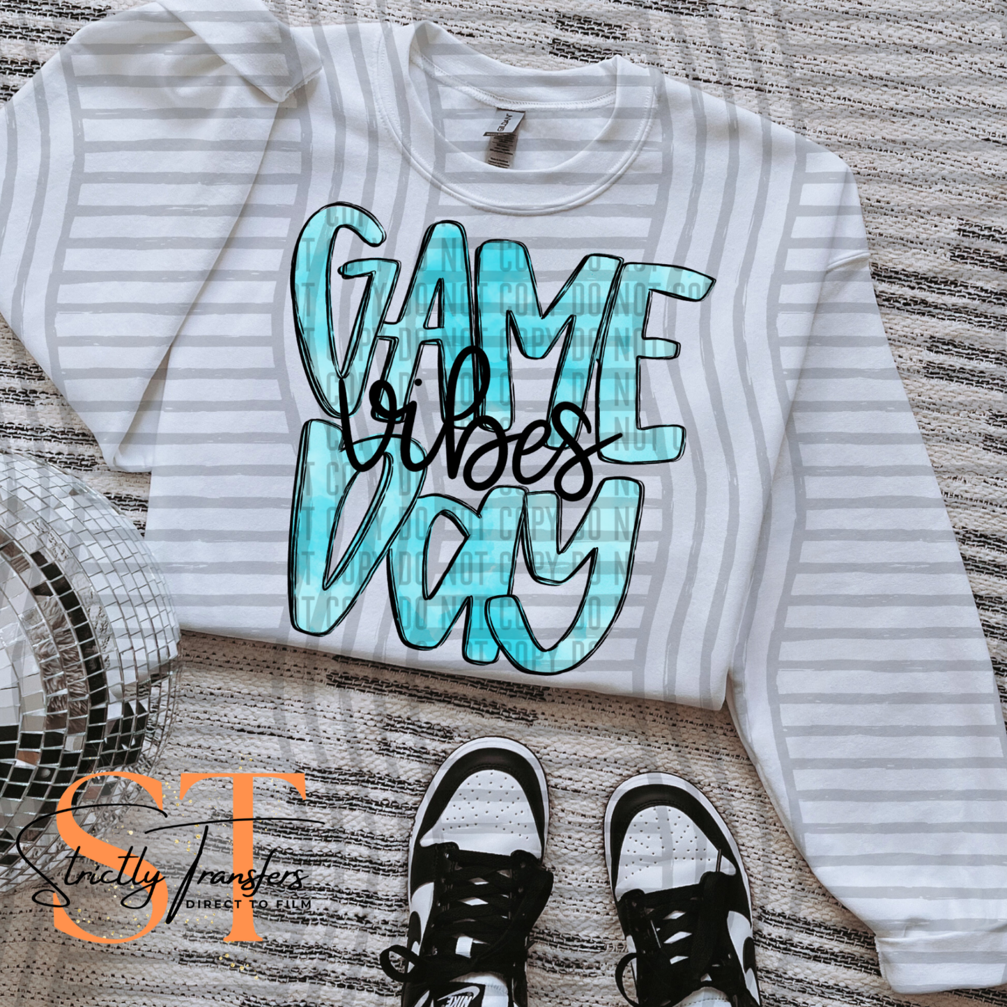 Game Day -  10 colors Direct to Film Transfers