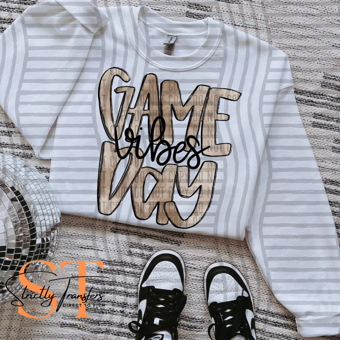 Game Day -  10 colors Direct to Film Transfers