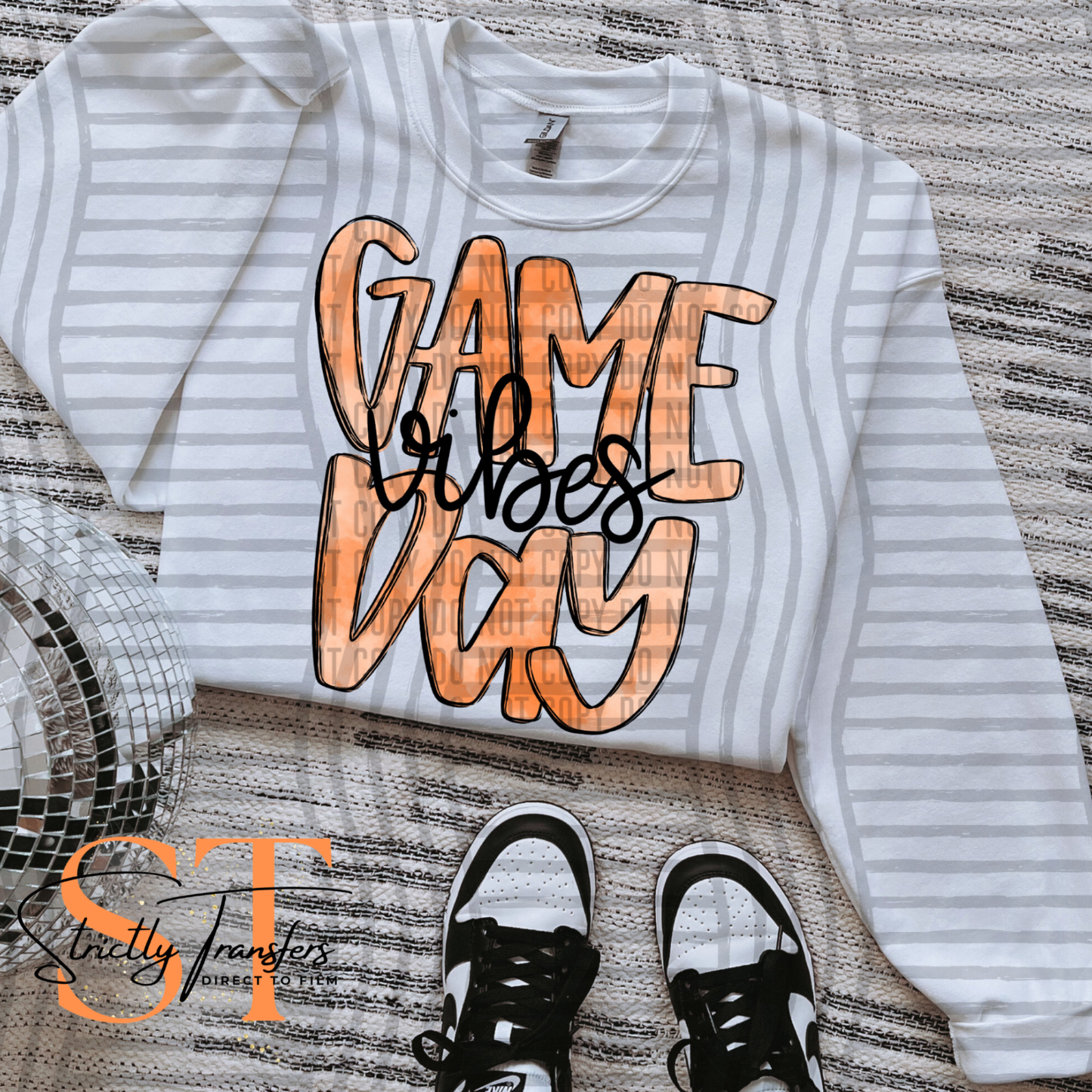 Game Day -  10 colors Direct to Film Transfers