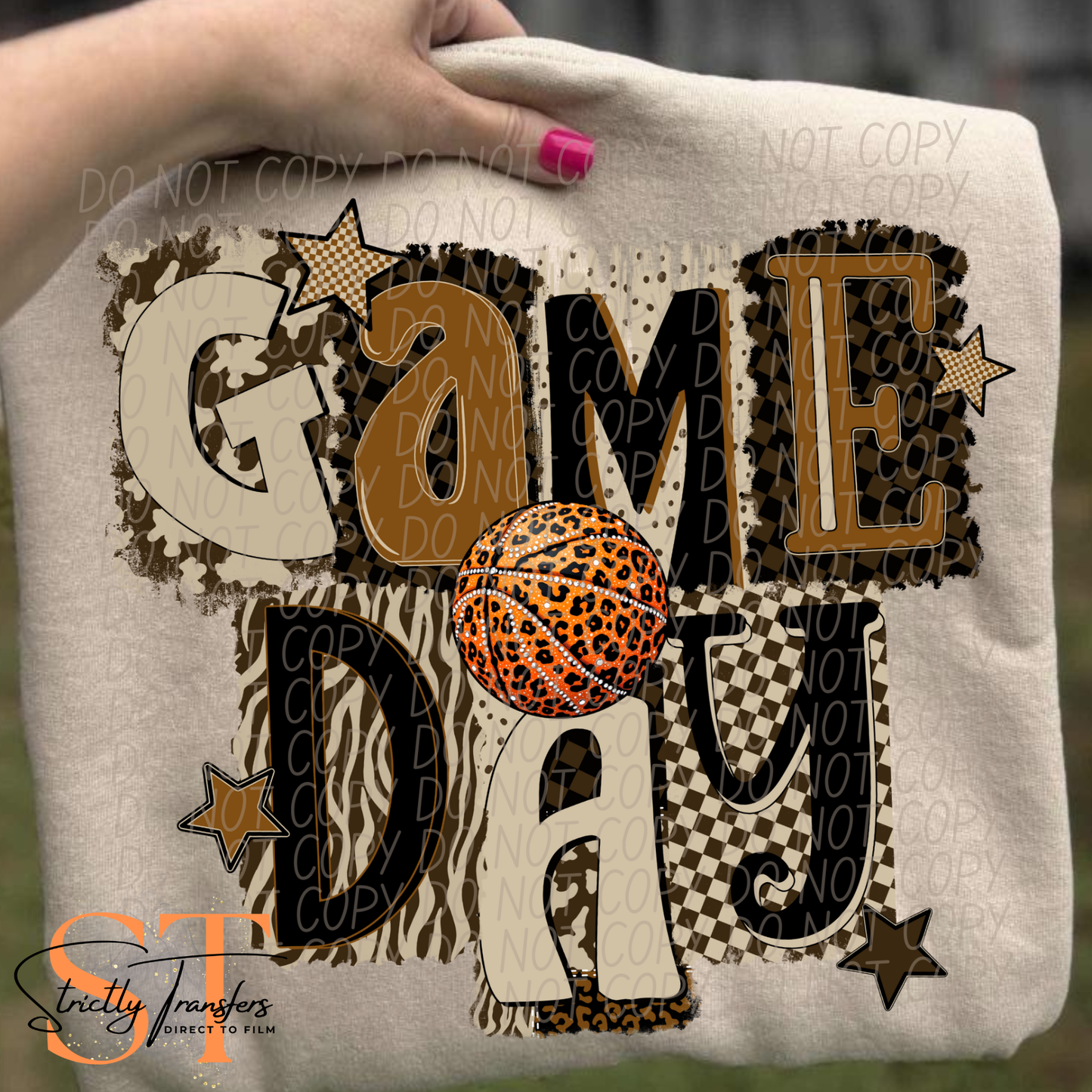 Brown Game Day - Multiple Options Direct to Film Transfers