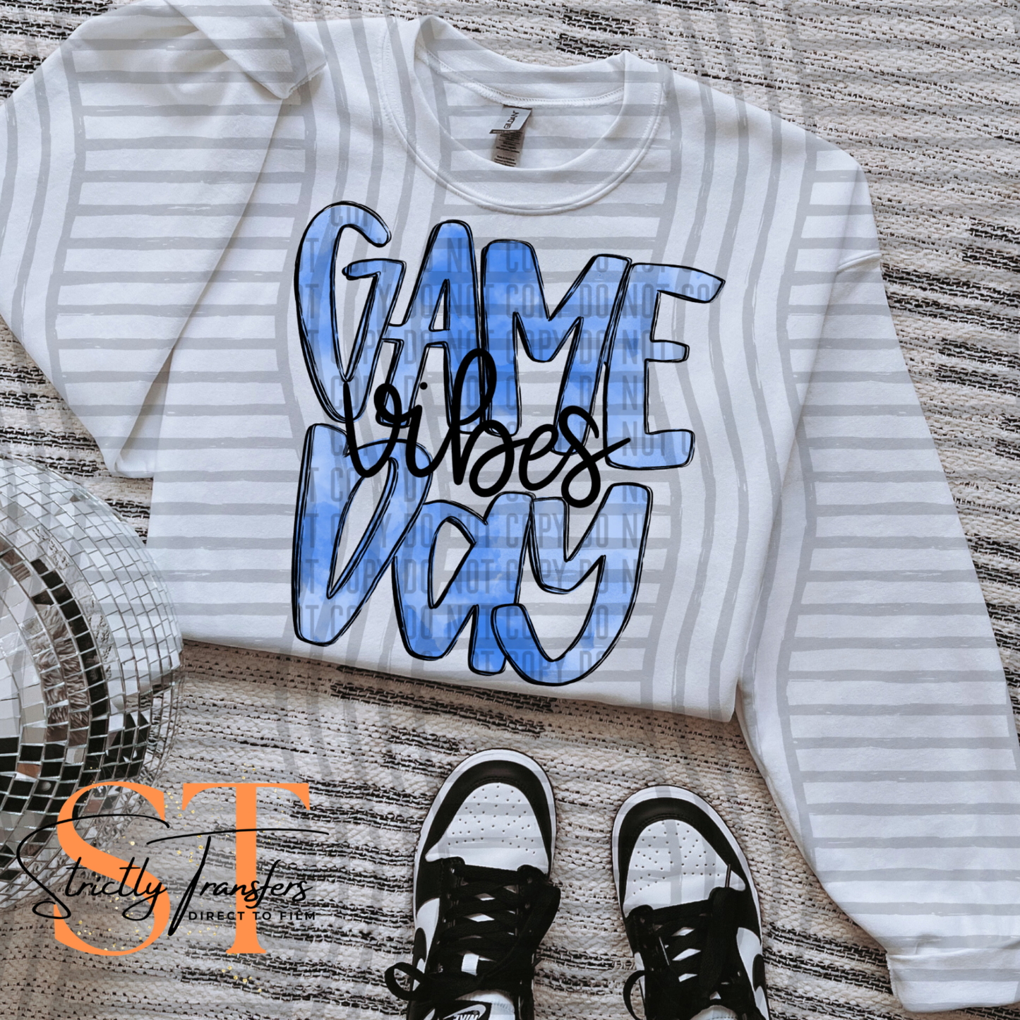 Game Day -  10 colors Direct to Film Transfers