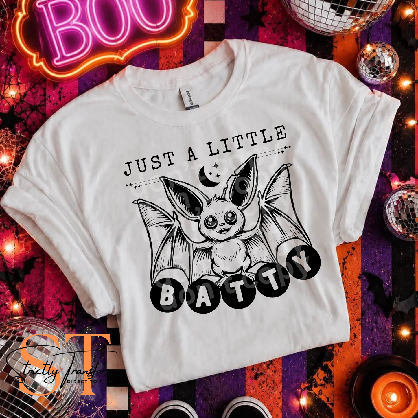 Just a Little Batty Direct to Film Transfers