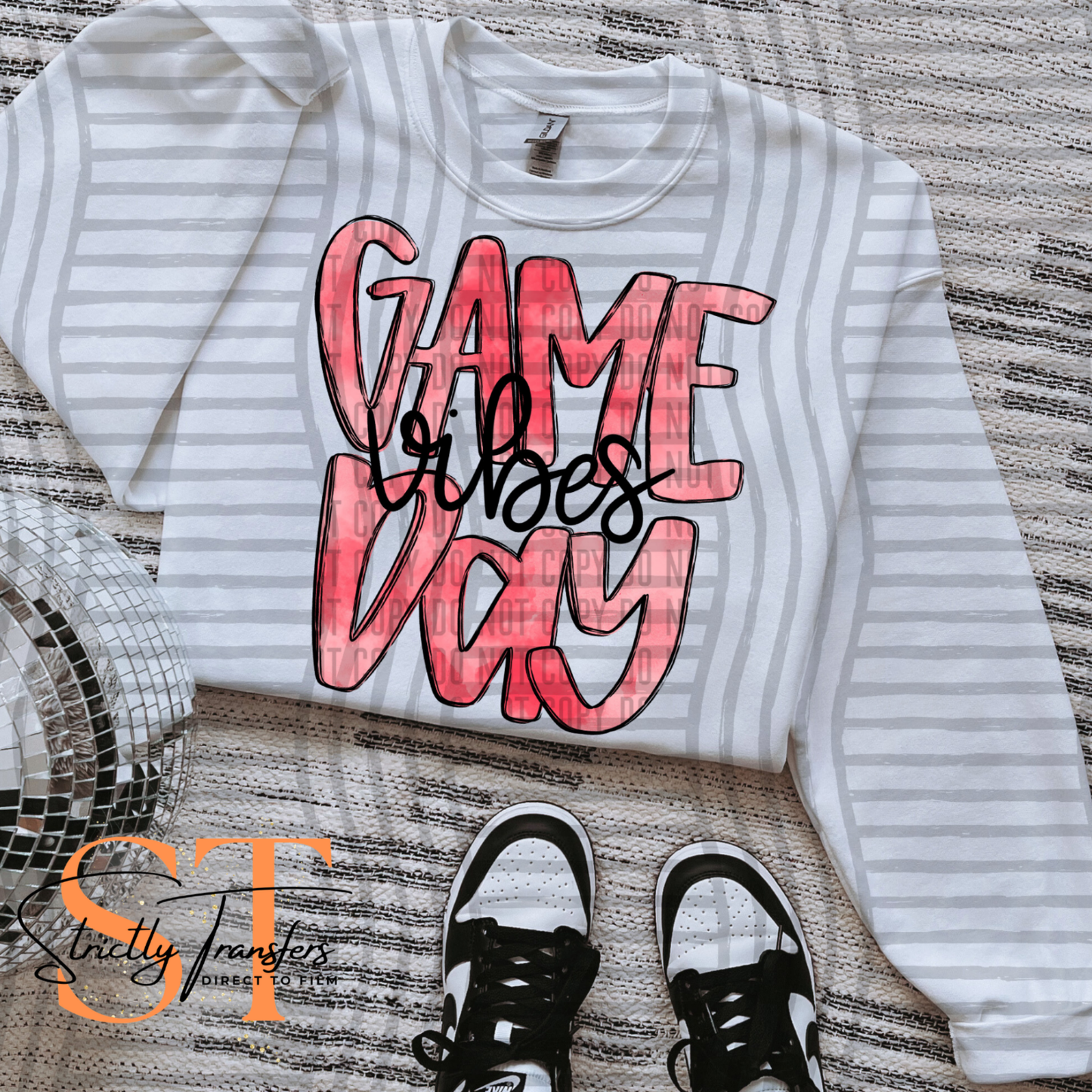 Game Day -  10 colors Direct to Film Transfers