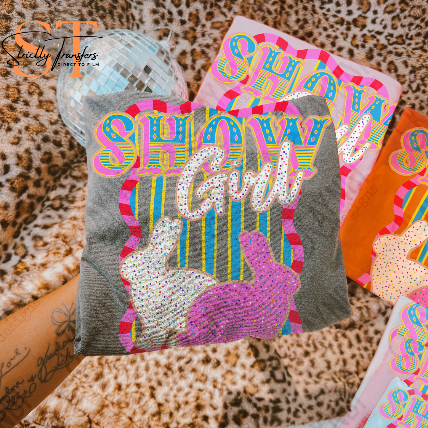 Show Girl - 6 Animal Options Direct to Film Transfers