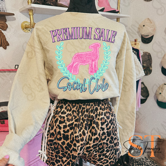 Premium Sale Social Club Pink- 6 Animal Options Direct to Film Transfers