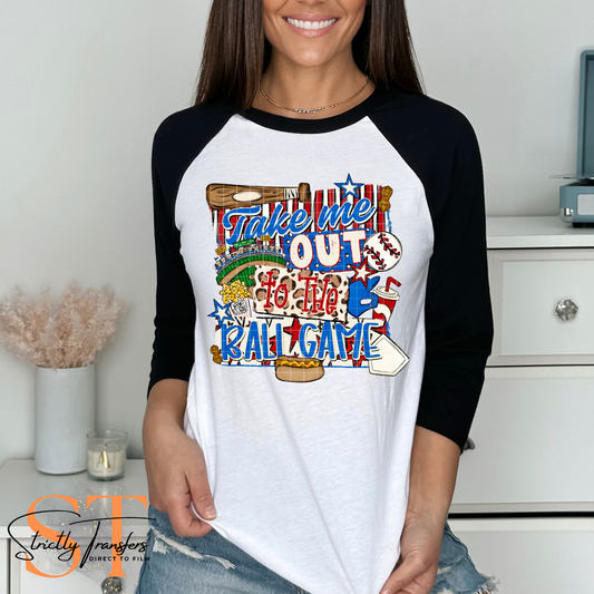 Take Me Out to the Ball Game - 3 options Direct to Film Transfers