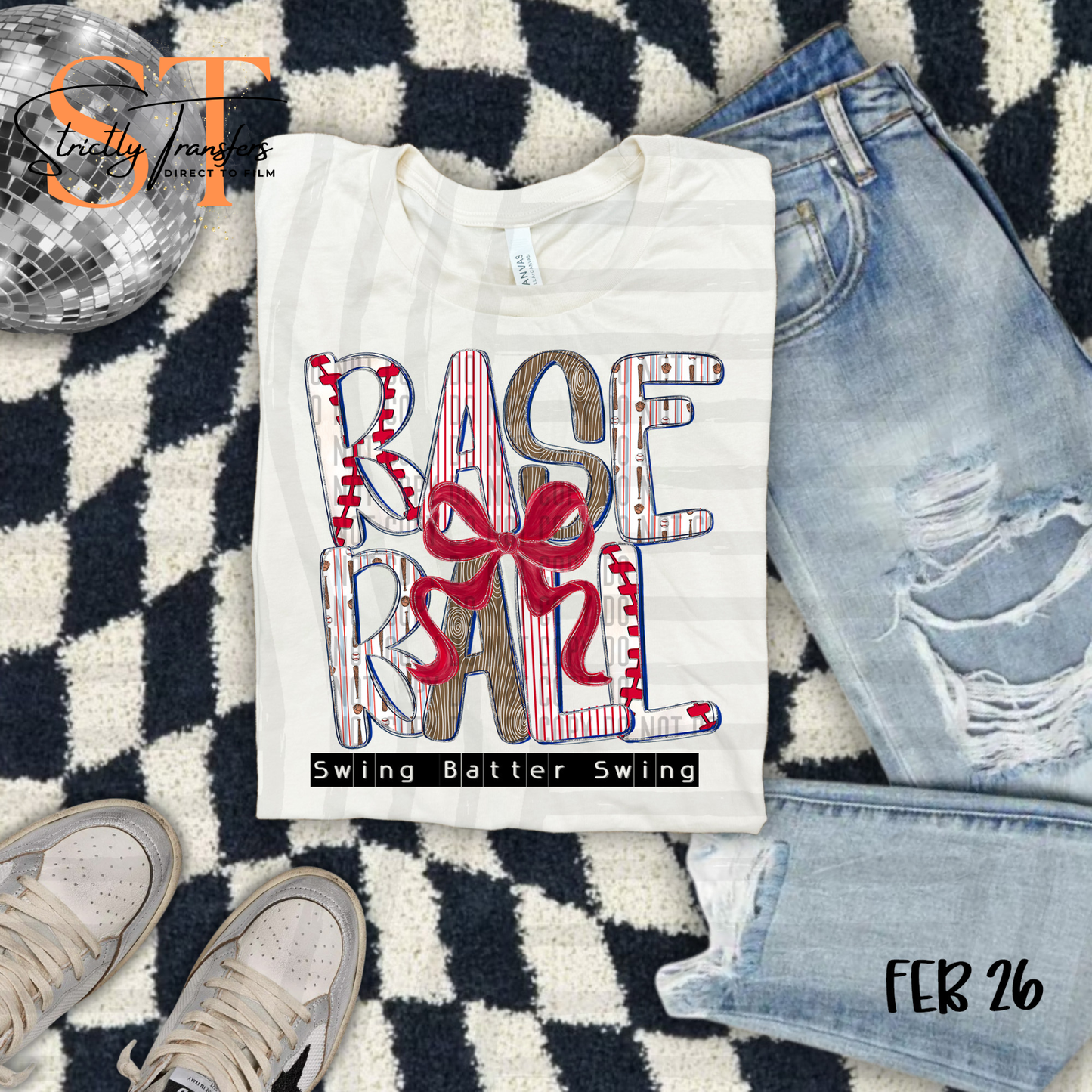 Baseball - 2 options Direct to Film Transfers