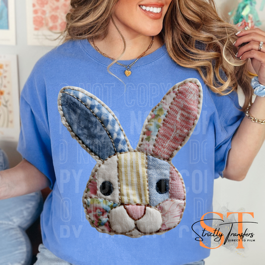 Patchwork Bunny Direct to Film Transfers