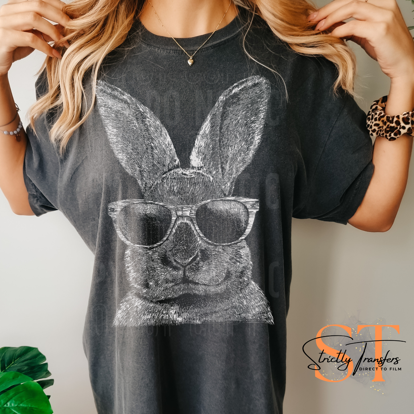Halftone Cool Bunny Direct to Film Transfers