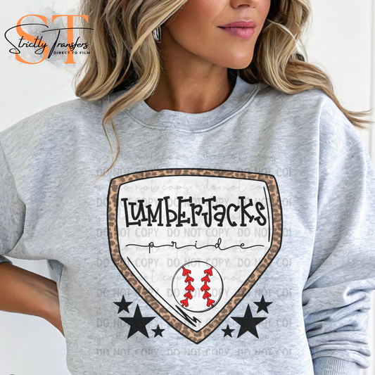 Lumberjacks Baseball Pride Direct to Film Transfers