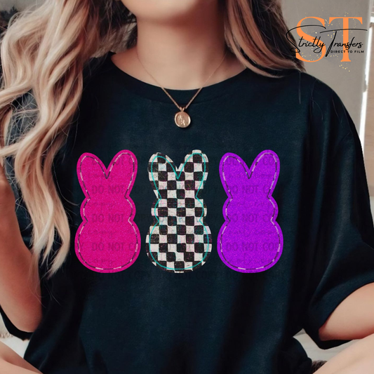 Triple Bunnies Direct to Film Transfers