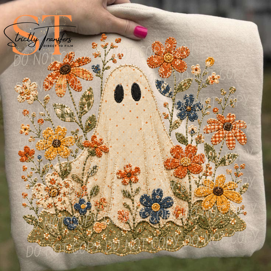 Ghost & Flowers Direct to Film Transfers